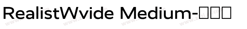 RealistWvide Medium字体转换
